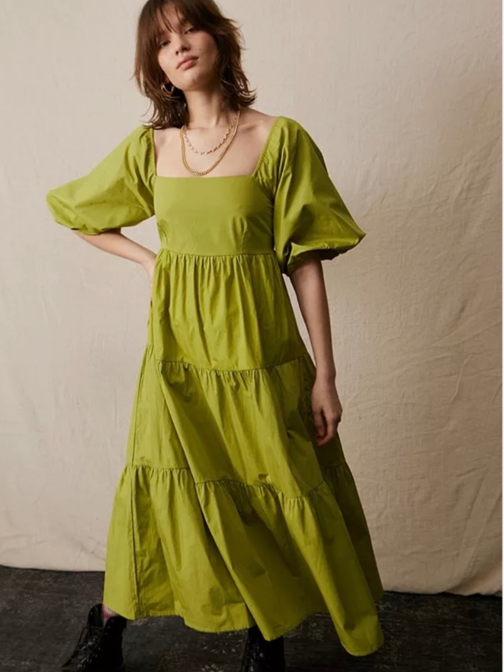 Midi Dress in Olive